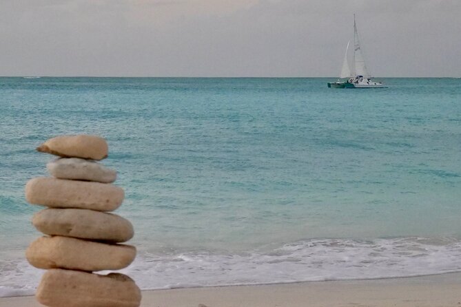 4 Hour Private Catamaran Sail and Snorkel from Grace Bay Beach, Providenciales - The Half Moon Bay nature walk: sandbar vibes and rock iguanas