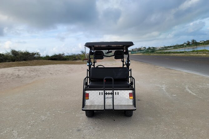 4Seater UTV Golf Cart in Grand Turk - The main drawback: distance, heat, and the limits of the pickup area