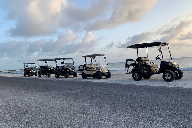 BMC Rentals -Golf Carts & Jeep Wrangler in Grand Turks - Comfort and cart condition: the shaded roof helps, but check details before you go