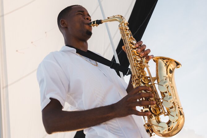Deluxe Sunset and Saxophone Sail on Luxury Lady Grace Catamaran - The Saxophone Factor: Deangelo’s Soundtrack for the Water