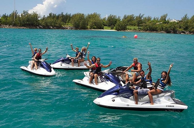 Jet Ski Fest in Turks and Caicos Islands - The ship wreck portion: thrill factor and the jump