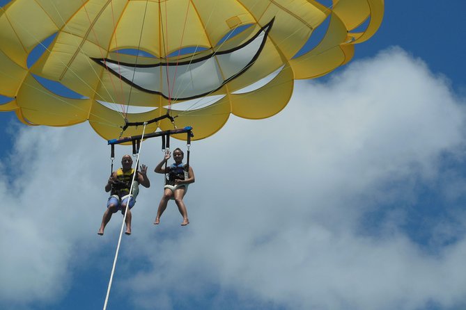 Parasailing Grand Turk - Launching from the flight deck: your 6–8 minutes in the air