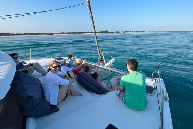 Private Half-Day Catamaran Cruise, Turks and Caicos Islands - Pine Cay: calm, relaxed beach time with fewer edges