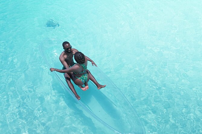 Romantic Clear Kayak Drone Photoshoot for Couples Turks & Caicos - Best for honeymoons, anniversaries, and proposals in Provo