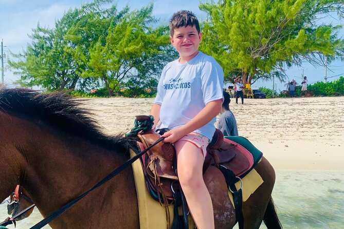 Shared Horseback Riding in Turks and Caicos - The Beach Setting in Providenciales: Why It Works for Kids