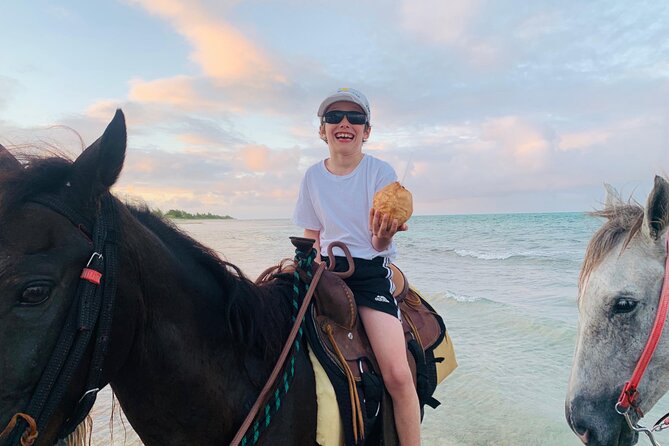 Shared Horseback Riding in Turks and Caicos - Photo Moments and Birthday-Style Details (Flowers Included)