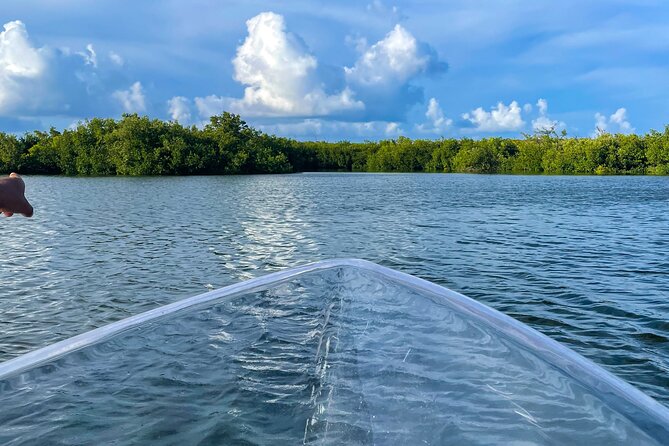 Sip & Sea Mangrove Glass Boat Tour Grand Turk Island - The historic dredger crane: where past meets the canal